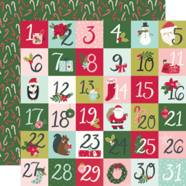 Simple Stories - Holly Days 2x2 Elements Double Sided 12x12"