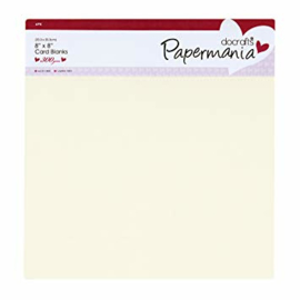Papermania square - cards & enveloppes cream 300 gram