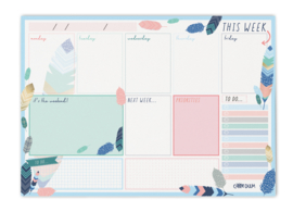 Feathers Weekly Planner Pad