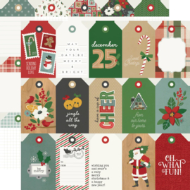 Simple Stories - Hearth & Holiday Tags Double Sided 12x12