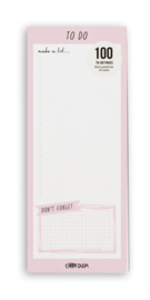 Ballerina Pink Magnetic To Do List Pad