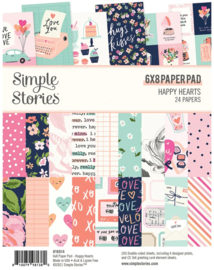 Simple Stories - Happy Hearts 6x8 paper pad