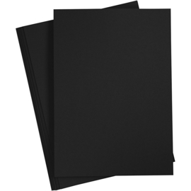 Cardstock 10 vellen - Black 220 gram