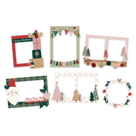 Simple Stories - Boho Christmas chipboard frames