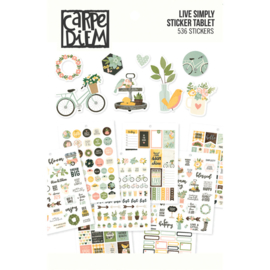 Carpe Diem Live Simply Sticker Tablet