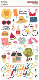 Simple Stories - Summer Lovin' chipboard stickers