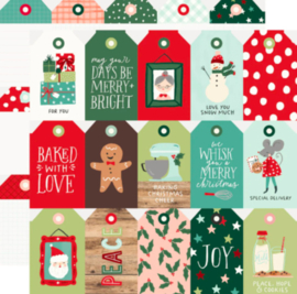 Simple Stories - Baking Spritis Bright - Tags Double Sided 12x12