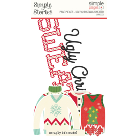 Simple Stories - Ugly Christmas Sweater page pieces