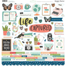 Simple Stories - Life Captured stickervel 12x12"