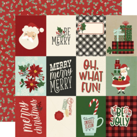 Simple Stories - Jingle All The Way 3x4 Elements Double Sided 12x12"