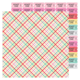 Doodlebug Love Notes Forever Plaid Double Sided 12x12