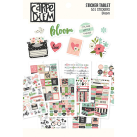 Carpe Diem Bloom Sticker Tablet
