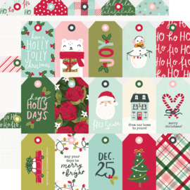 Simple Stories - Holly Days Tags Double Sided 12x12"