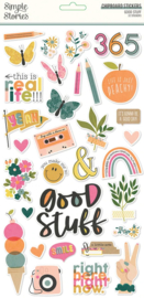 Simple Stories -Good Stuff chipboard stickers