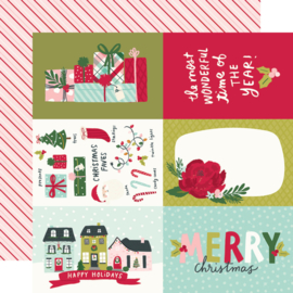 Simple Stories - Holly Days 4x6 Elements Double Sided 12x12"