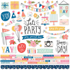 Simple Stories - Celebrate! stickervel 12x12