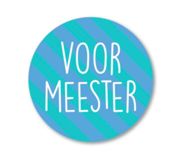 Stickers - Voor Meester (5 stuks) 40 mm