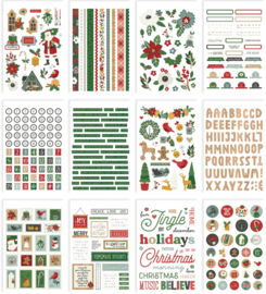 Simple Stories - Hearth & Holiday stickerboek