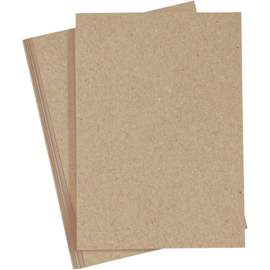 Cardstock 10 vellen - Kraft 220 gram