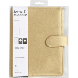 A5 ringband planner - goud