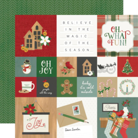 Simple Stories - Hearth & Holiday 2x2/4x4 Elements Double Sided 12x12