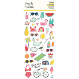 Simple Stories - Sunkissed Puffy Stickers