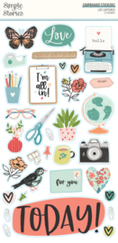 Simple Stories - Life Captured chipboard stickers