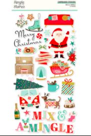 Simple Stories - Mix & A-Mingle Chipboard Stickers