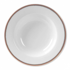 Soup Plate Floral White 21,5 cm