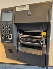 Zebra printer ZT410  203dpi  + peel-off en liner take up - gebruikt
