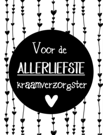 Kaart |  Voor de allerliefste kraamverzorgster | Studio Juulz