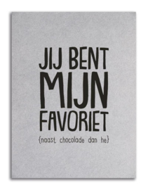 Kaart  | Jij bent mijn favoriet | Zoedt