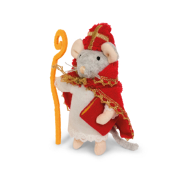 Knuffel Muis Sinterklaas (12 cm) - Het Muizenhuis