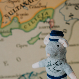 Knuffel Muis Opa Zeeman (12cm) - Het Muizenhuis