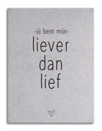 Kaart | Liever dan lief | Zoedt