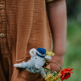 Knuffel Muis Opa Zeeman (12cm) - Het Muizenhuis