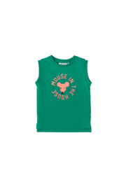 T-shirt | Mouse in the house | Groen | Pexi Lexi