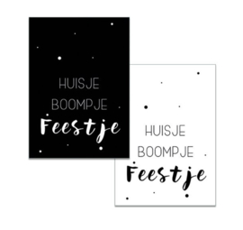 Minikaartje Huisje,boompje,  feestje