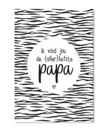 Cadeaukaartje |  Ik vind jou de allerliefste papa ♥ | Zoedt