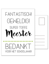 Kaart | Fantastisch geweldig toffe meester | Happy038