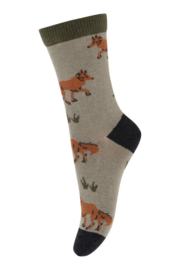 Sokken | Fox Socks | Safari Green | Melton  | MP Denmark