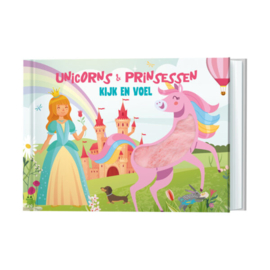 Kijk en voel boek | Unicorns & Princessen  | Lantaarn publishers