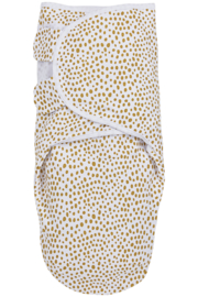 Swaddlemeyco inbakerdoek |  Cheeta honney gold | Meyco Baby