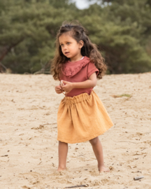 Top | Ruffle | Marsala| MissDraad