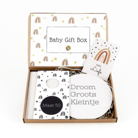 Brievenbuspakket  | Baby Gift Box  | Maathanger zwart | The big gifts