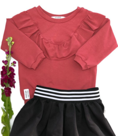 Ruffle Sweater Marsala