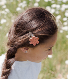 Haarknipje | Bloem | Oranje | MissDraad