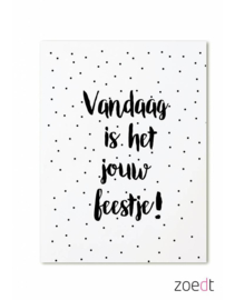 Kaart | Vandaag is het jouw feestje! | Zoedt