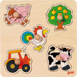 Steekpuzzel | Boerderij | Hout | Goki