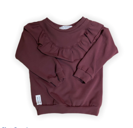 Sweater | Ruffle | Dusty Bordeaux | MissDraad